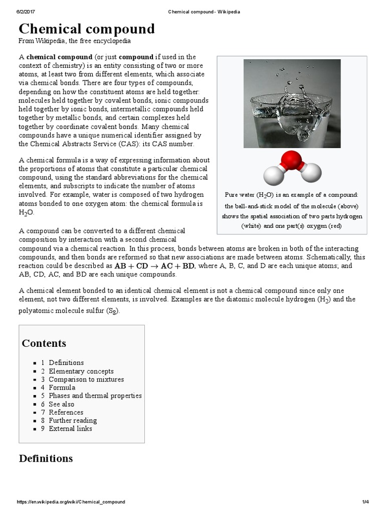 Chemical Compound | PDF | Chemical Compounds | Chemical Substances