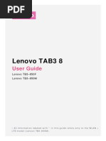 Lenovo TAB3 8: User Guide