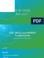 VRF, MPLS and MPBGP
