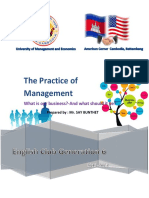 The Practice of Management: What Is Our Business?-And What Should It Be?