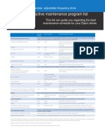 Eaton 9000X Drive Maintenance Program List