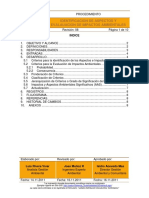 Procedimiento Identificación y Evaluación de Aspectos e Impactos Ambientales PGA-001