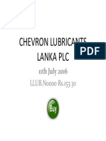 Chevron Lubricants Lanka PLC: 11th July 2016