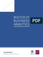 Master of Business Analytics at Melbourne Business School