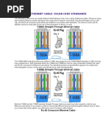 Ethernet Cable: Color-Code Standards