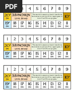 Munchkin Level Board