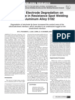 Effects of Electrode Degradation On Electrode Life in Resistance Spot Welding of Aluminum Alloy 5182