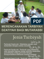 Materi 8 - Merencanakan Tarbiyah Dzatiyah Bagi Mutarabbi