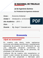 UNIDAD I Introducción Economía Ambiental