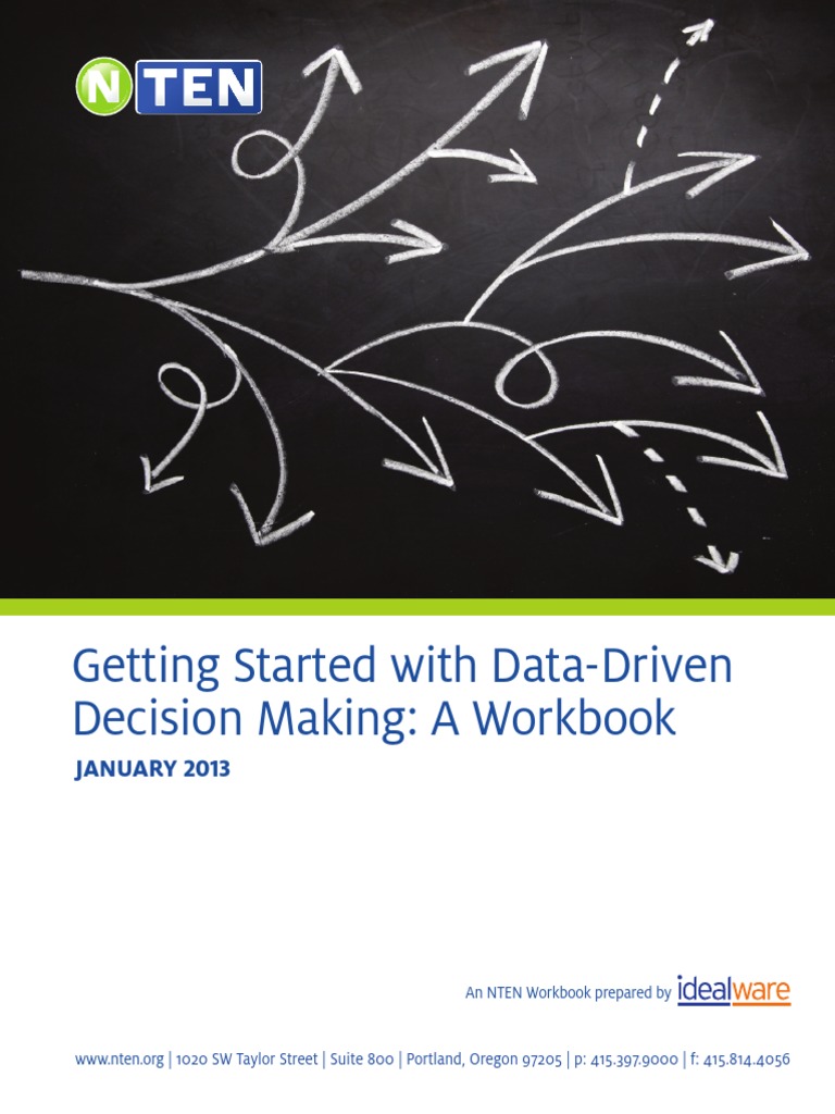 Nten Workbook Getting Started With Data Driven Decision Making Editable ...