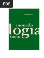 TARDE Gabriel. Monadologia e Sociologia