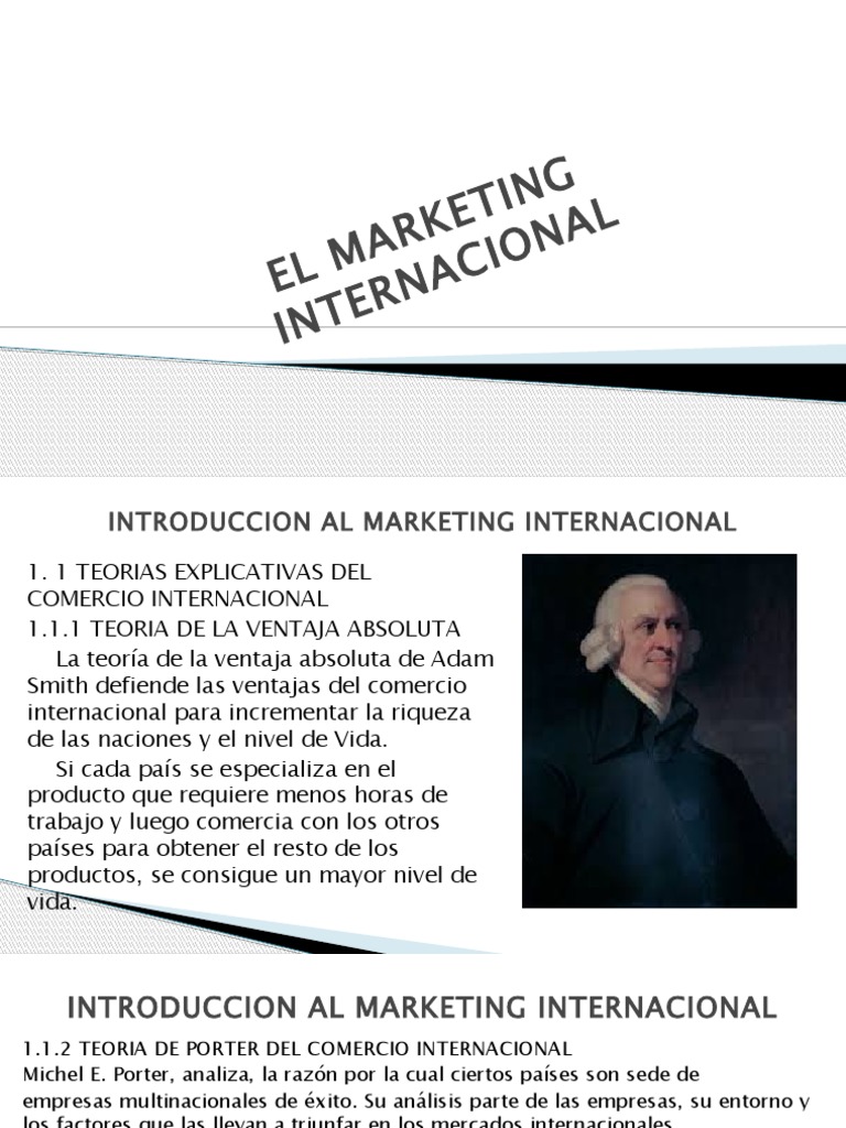 El Marketing Internacional | PDF | Producto (Negocio) | Mercado (economía)