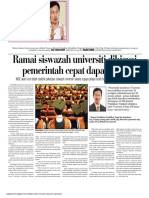 Ramai siswazah universiti dibiayai  pemerintah cepat dapat kerja 