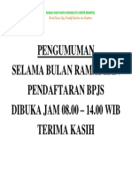 PENGUMUMAN