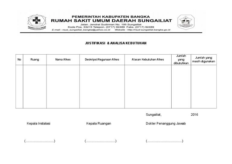 Format Justifikasi / Contoh Surat Justifikasi - Contoh Surat Format