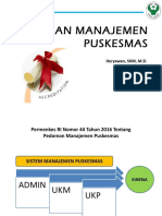 Pedoman Manajemen Puskesmas