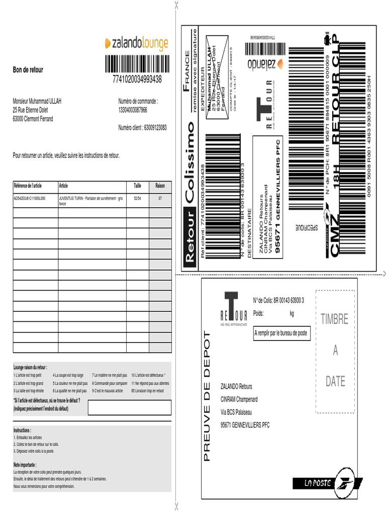 Zalando Return Business