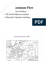 Maximum Flow: - Maximum Flow Problem - The Ford-Fulkerson Method - Maximum Bipartite Matching