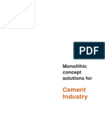Monolithic refractory solutions for cement industry