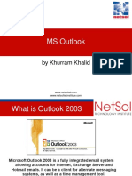 MS Outlook: by Khurram Khalid