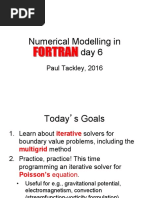 Numerical Modelling in Fortran: Day 6: Paul Tackley, 2016