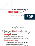 Numerical Modelling in Fortran: Day 6: Paul Tackley, 2016