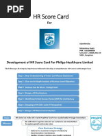 HR Score Card: Submitted by Manjushree Gupta PNR: 16020848004 Semester 3, EMBA 2016-19 SIBM, Bengaluru