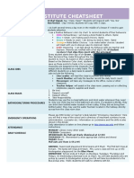 Subsitute Cheatsheet