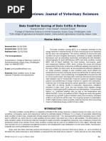 Body Condition Scoring of Dairy Cattle A Review - 2 PDF