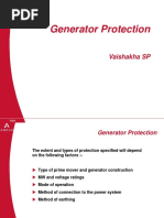 Generator Protection: Vaishakha SP