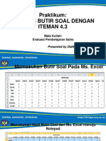 Analisis Butir Soal Iteman 43