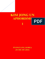 Kim Jong Un Aphorisms