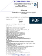 DSP Question Bank for Digital Signal Processing Subject