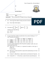 3 EM Term 3 Common Test - Revision Paper - 2