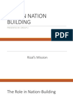 Rizals Role in Nation Building