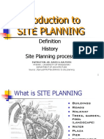Introduction to Site Planning Process and Factors