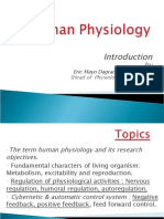 Human Physiology Introduction