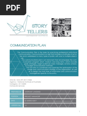 Communication Plan
