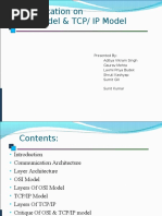 Presentation On OSI Model & TCP/ IP Model