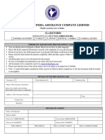 The New India Assurance Company Limited: Claim Form