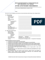 Formulir Permohonan Rekomendasi Ijin Praktik Apotek & Klinik + Daftar Tilik Instrumen (Manual)