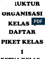 Font Struktur Organisasi