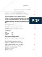 Test Za Osmi Razred - 1 PDF