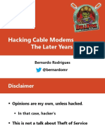 Hacking Cable Modems