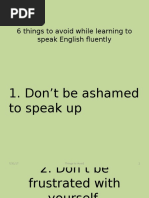 5 Things to Avoid While Learning to Speak