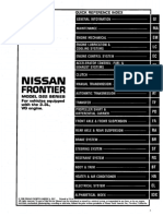 1999 NISSAN FRONTIER VG Service Repair Manual PDF