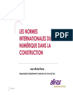 LES NORMES INTERNATIONALES DU NUMÉRIQUE DANS LA CONSTRUCTION