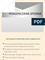 Pengenceran Sperma, Biotekreproduksi