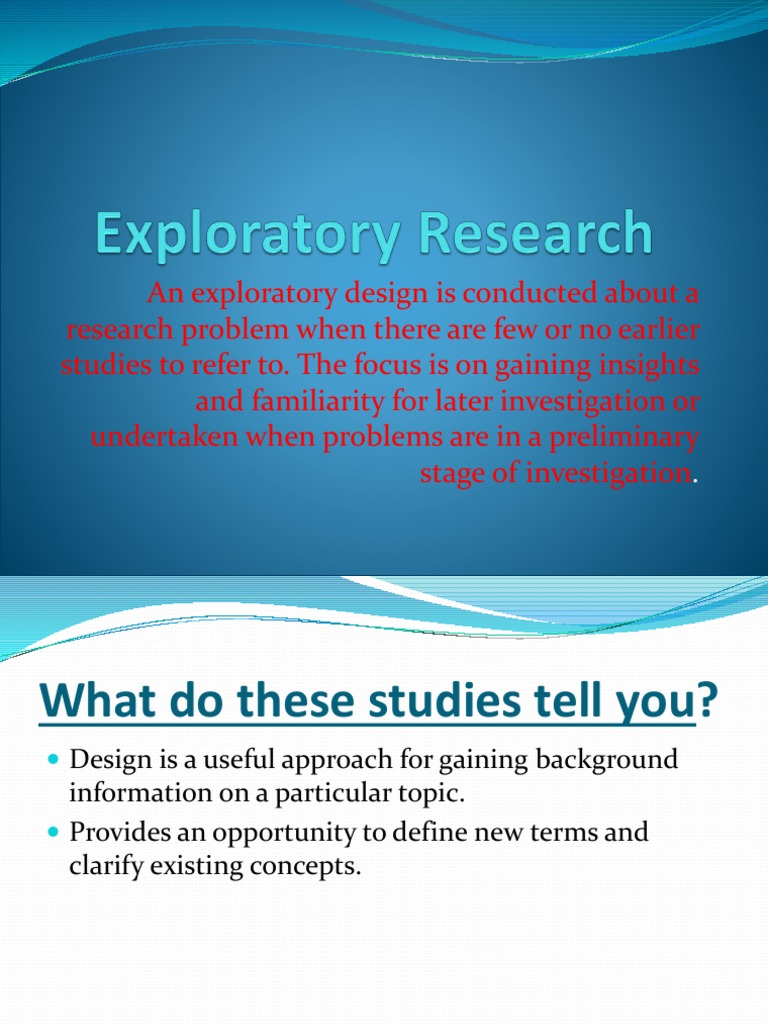 Exploratory Research | PDF