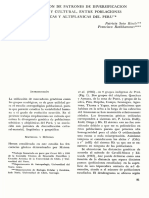 SOTO, P. y F. ROTHHAMMER. 1975. Comparación de Patrones de Diversificación Genética y Cultural Entre Poblaciones Selváticas y Altiplánicas Del Perú